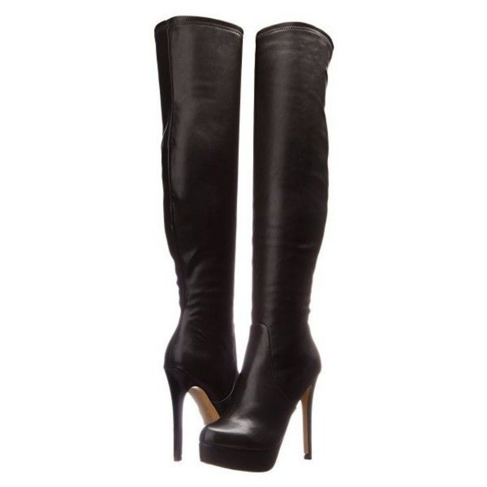 Knee high black boots